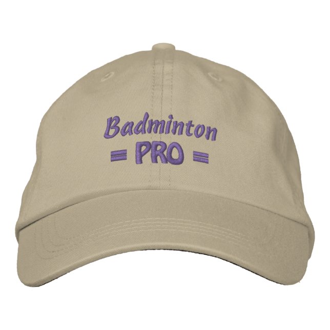 Badminton PRO-lock Broderad Keps (Framsida)
