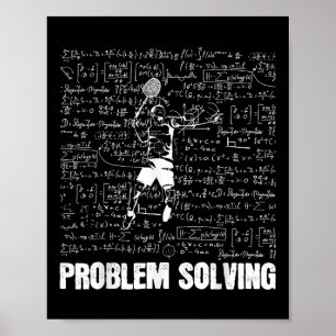 Badminton Problemlösning Spelare Sport Lösning Poster