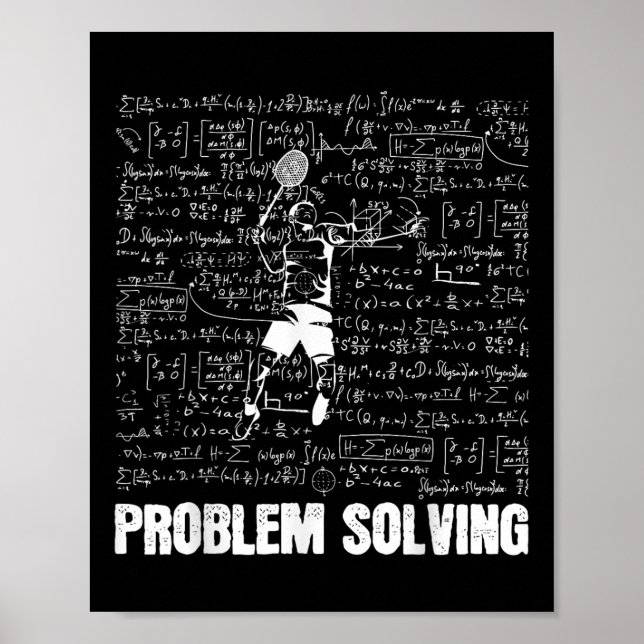 Badminton Problemlösning Spelare Sport Lösning  Poster (Framsidan)