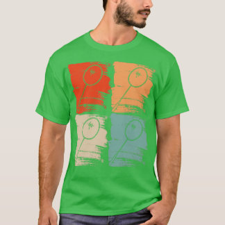 Badminton Racket Badminton Retro T Shirt