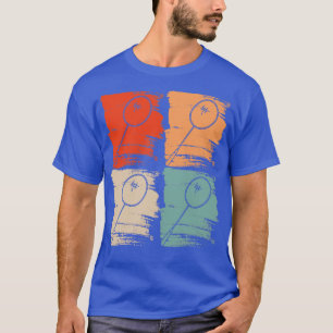 Badminton Racket Badminton Retro T Shirt