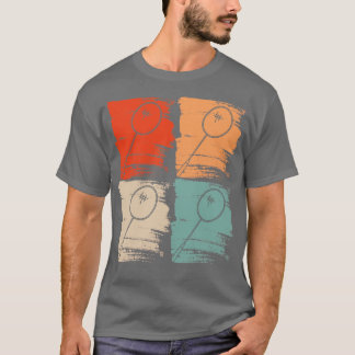 Badminton Racket Badminton Retro T Shirt