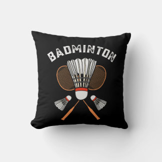 Badminton, Racket och Shuttlecock Kudde
