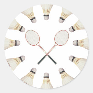 Badminton-racket Runt Klistermärke