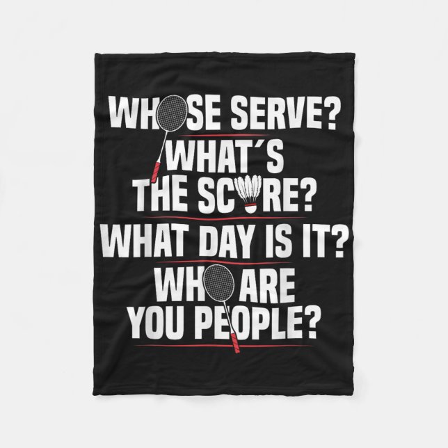 Badminton Racket  Shuttle Player Badminton Pl Fleecefilt (Framsidan)