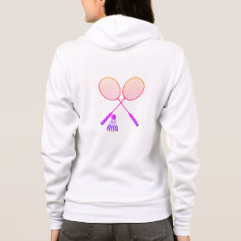 Badminton Rackets Shuttlecock Birdie Ombre T Shirt
