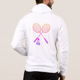 Badminton Rackets Shuttlecock Birdie Ombre T Shirt