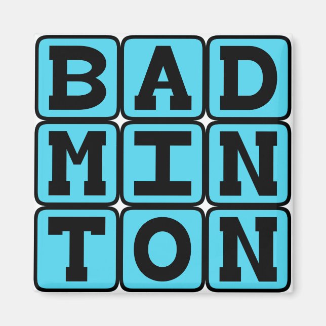 Badminton, Racketsport Magnet (Framsidan)
