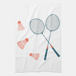 Badminton racquet & birdy kökshandduk