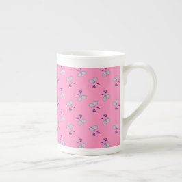Badminton Racquet Mönster Rosa Benporslin Mugg