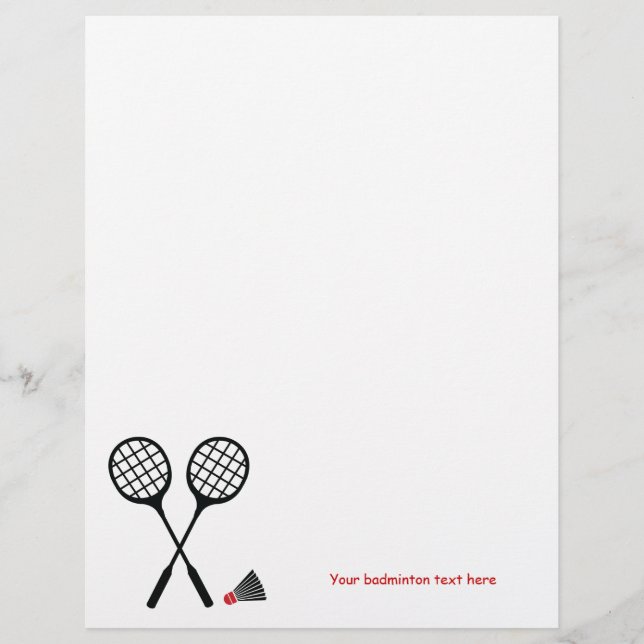 Badminton racquet och Shuttlecock anpassningsbar f (Framsida)