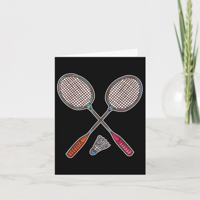 Badminton Racquet och Shuttles Professionell Badmi Kort (Framsida)