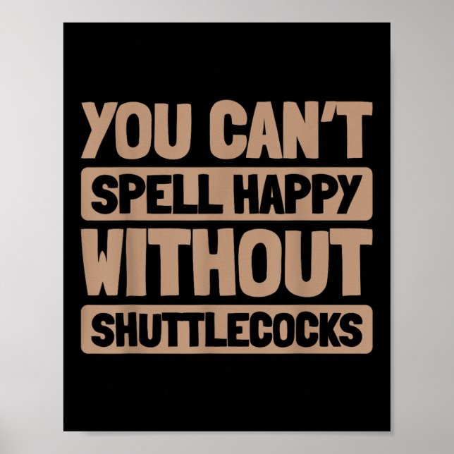 Badminton Racquet - Player Court Racket Team Shutt Poster (Framsidan)