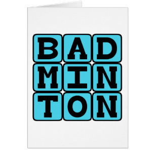 Badminton, Racquet Sport Hälsningskort