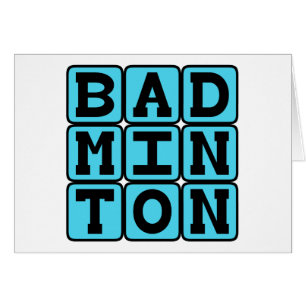 Badminton, Racquet Sport Hälsningskort