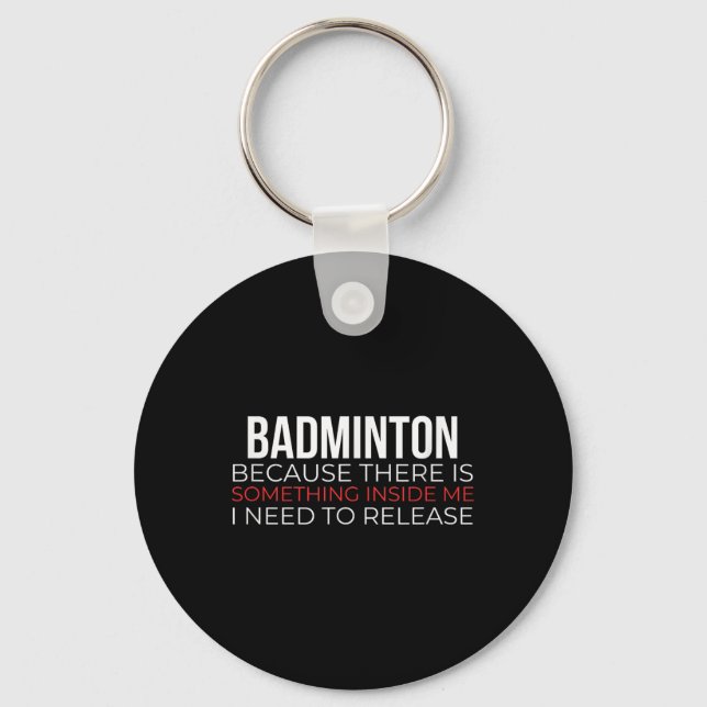 Badminton Racquet Sports Feather Boll Shuttle Nyckelring (Framsida)