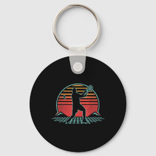 Badminton Retro Vintage 70s, 80-tal, Stil Player G Nyckelring