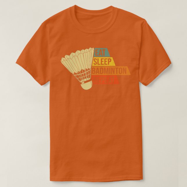 Badminton Retro-Vintage T Shirt (Design framsida)