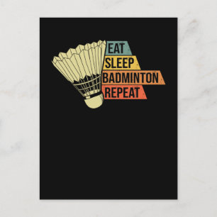 Badminton Retro Vintage Vykort