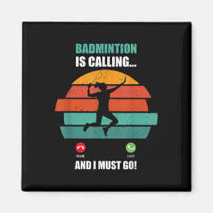 Badminton ringer, det är dags att spela och tävla. magnet