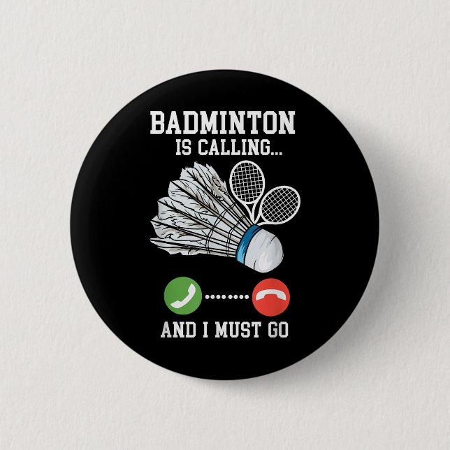 Badminton ringer, fågelcitat knapp (Framsida)