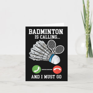 Badminton ringer, fågelcitat kort