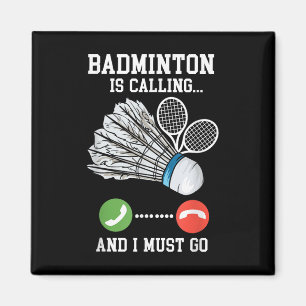Badminton ringer, fågelcitat magnet