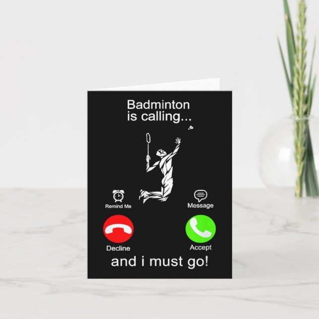 Badminton ringer kort (Framsida)