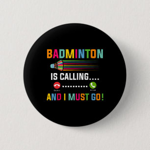 Badminton ringer och jag måste gå på Badminton Pla Knapp