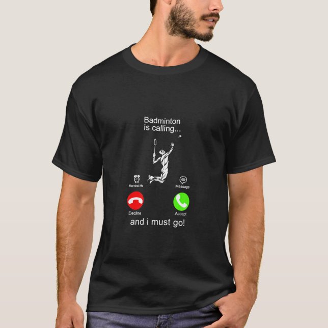 Badminton ringer t shirt (Framsida)