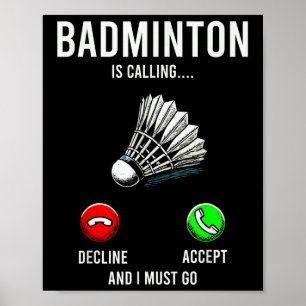 Badminton ropar nedgång acceptera kul sagt poster