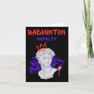 Badminton Royalty Grekiska statue Champion Idrotts Kort