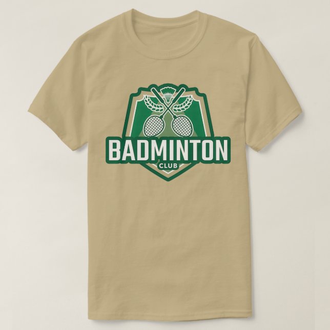Badminton s Badminton Klubb T T Shirt (Design framsida)