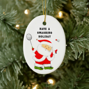 Badminton Semesterpresent Julgransprydnad Keramik