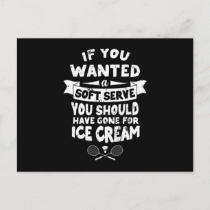 Badminton Shirt Joke Soft Quote Badminton Vykort