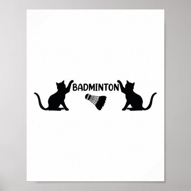 Badminton Shuttle and Cats - Coola Badminton Shutt Poster (Framsidan)