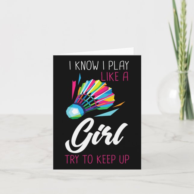 Badminton Shuttle Badminton Player Boll Sport Smas Kort (Framsida)