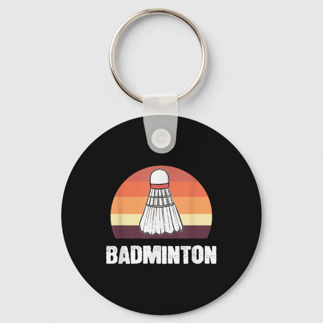 Badminton Shuttle Badminton Player Nyckelring (Framsida)