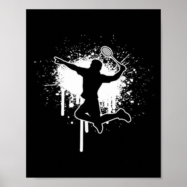 Badminton Shuttle Badminton Players Manar Women Poster (Framsidan)