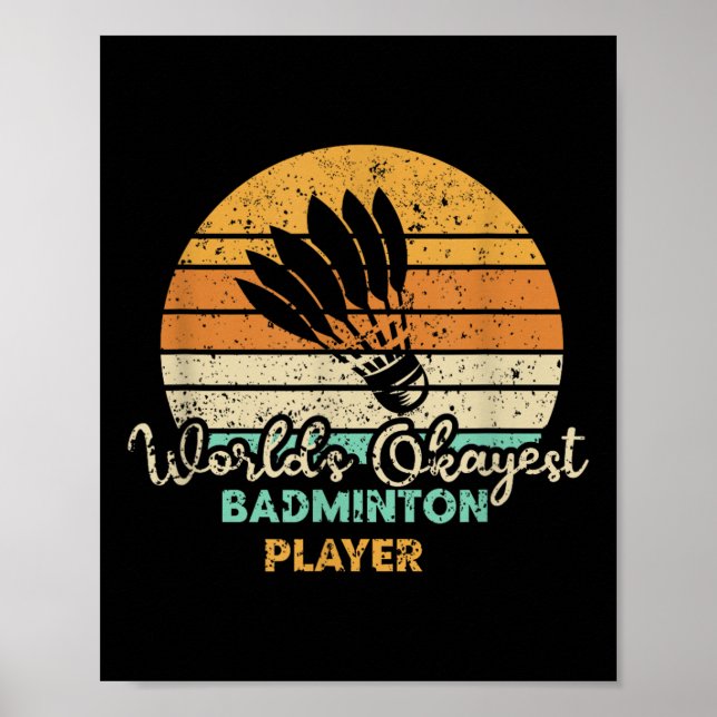 Badminton Shuttle Boll Sports Tennis  Poster (Framsidan)