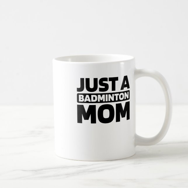 Badminton Shuttle - Court Racquet bara a Badminton Kaffemugg (Höger)
