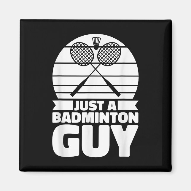 Badminton Shuttle Court Racquet - bara en Badminto Magnet (Framsidan)