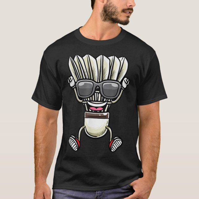 Badminton Shuttle Dancing  T Shirt (Framsida)