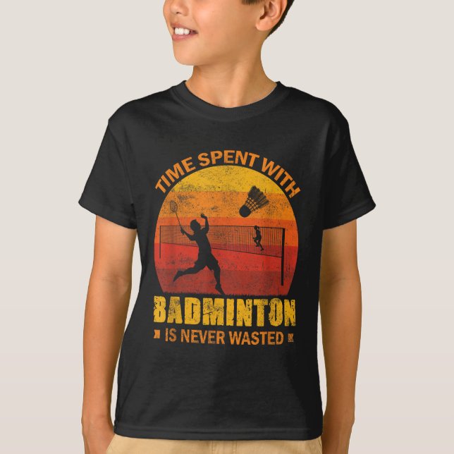 Badminton Shuttle Dancing  T Shirt (Framsida)