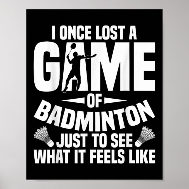 Badminton Shuttle Gång Borttappad Shuttle Player B Poster (Framsidan)