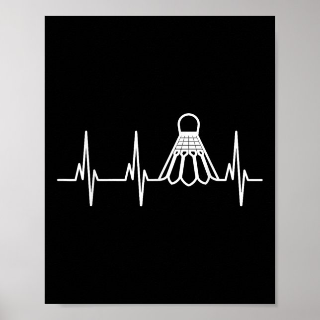 Badminton Shuttle Heartbeats  Poster (Framsidan)