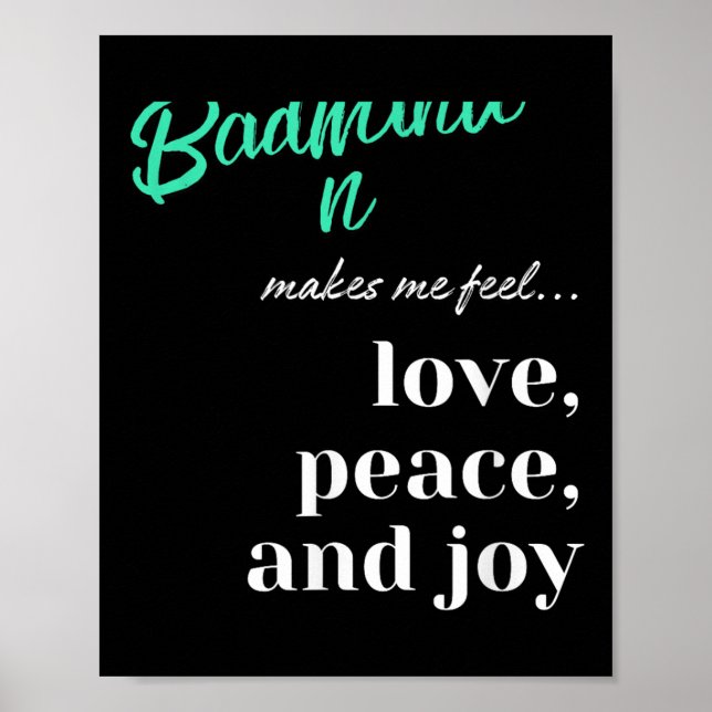 Badminton Shuttle Kärlek Peace Joy Racket Sport Poster (Framsidan)