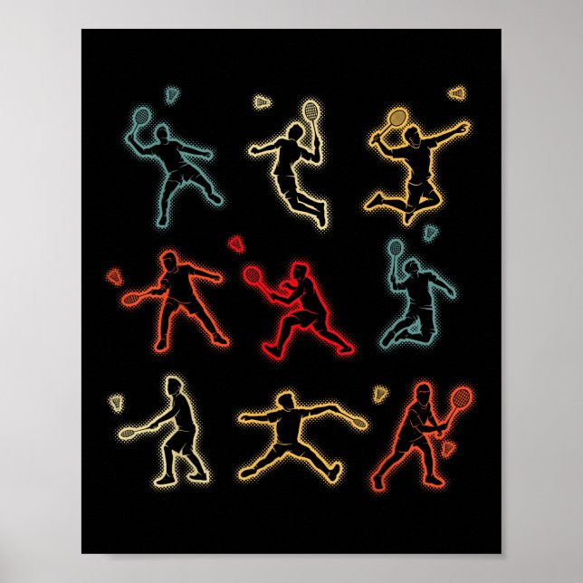 Badminton Shuttle Kids Youth Boys Poster (Framsidan)