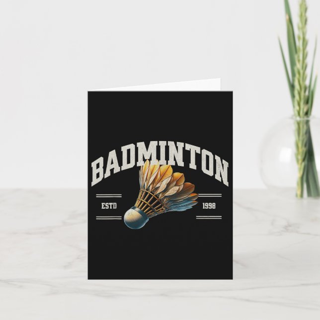 Badminton Shuttle Kort (Framsida)