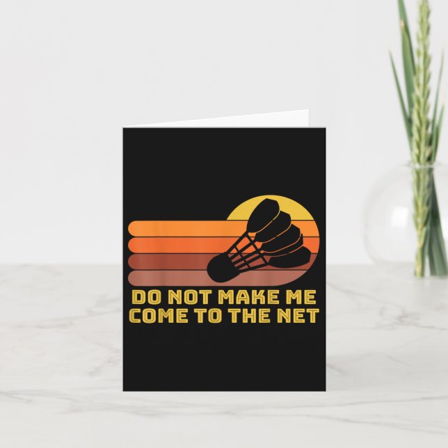 Badminton Shuttle Kort (Framsida)